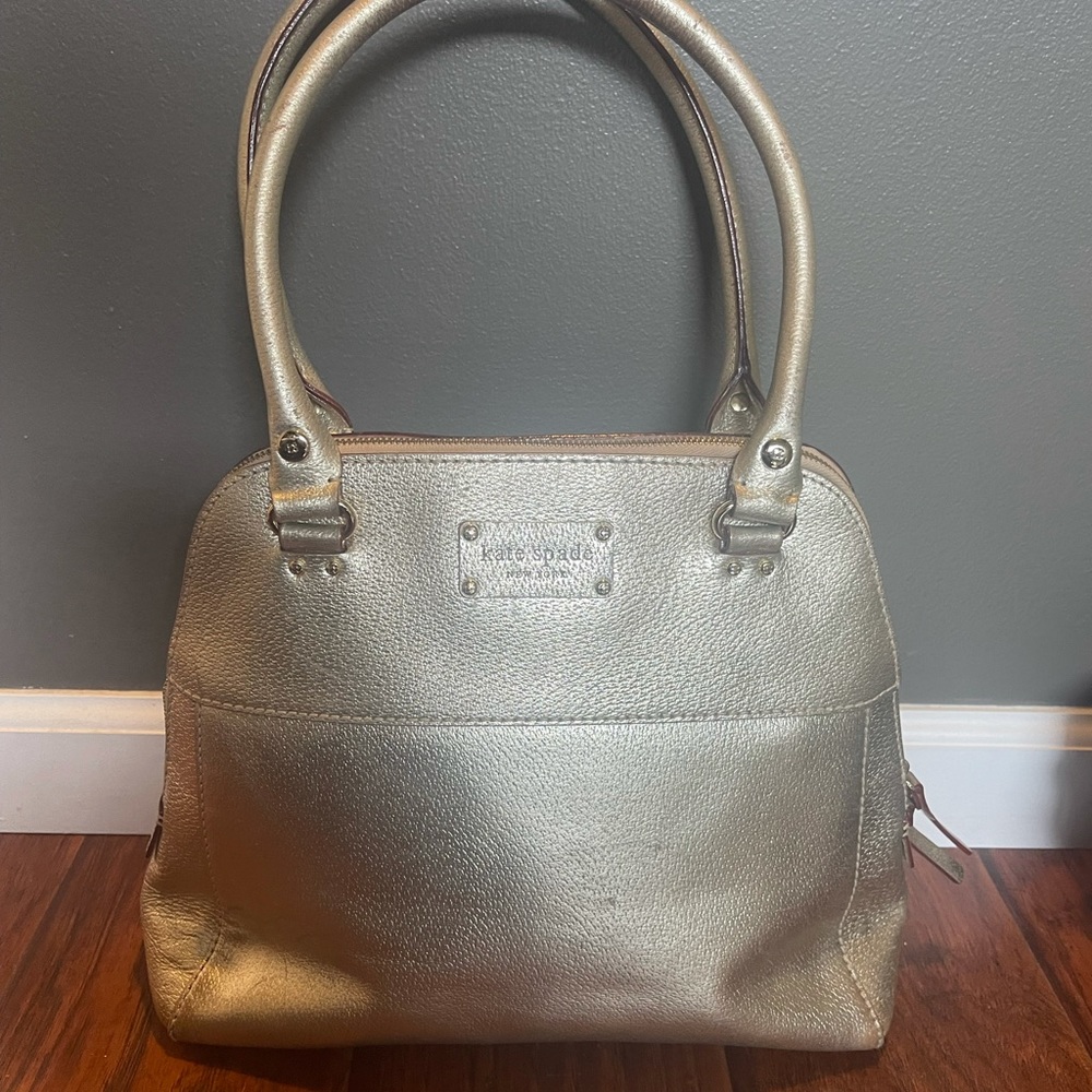 Metallic Gold Leather Kate Spade